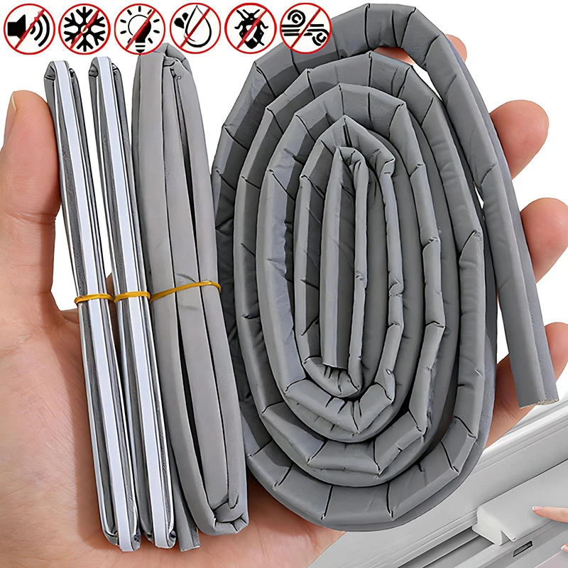 

Z-образная уплотнительная лента для раздвижных дверей и окон, ветрозащитная звукоизоляционная уплотнительная лента для дверей, заполняющая зазор, пенопластовая лента, самоклеящаяся уплотнительная лента