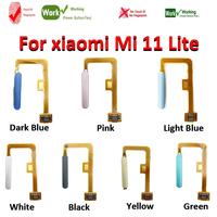 NWE Tested For Xiaomi Mi 11 Lite Fingerprint Sensor Scanner Touch ID Connector Power Home button Flex Cable