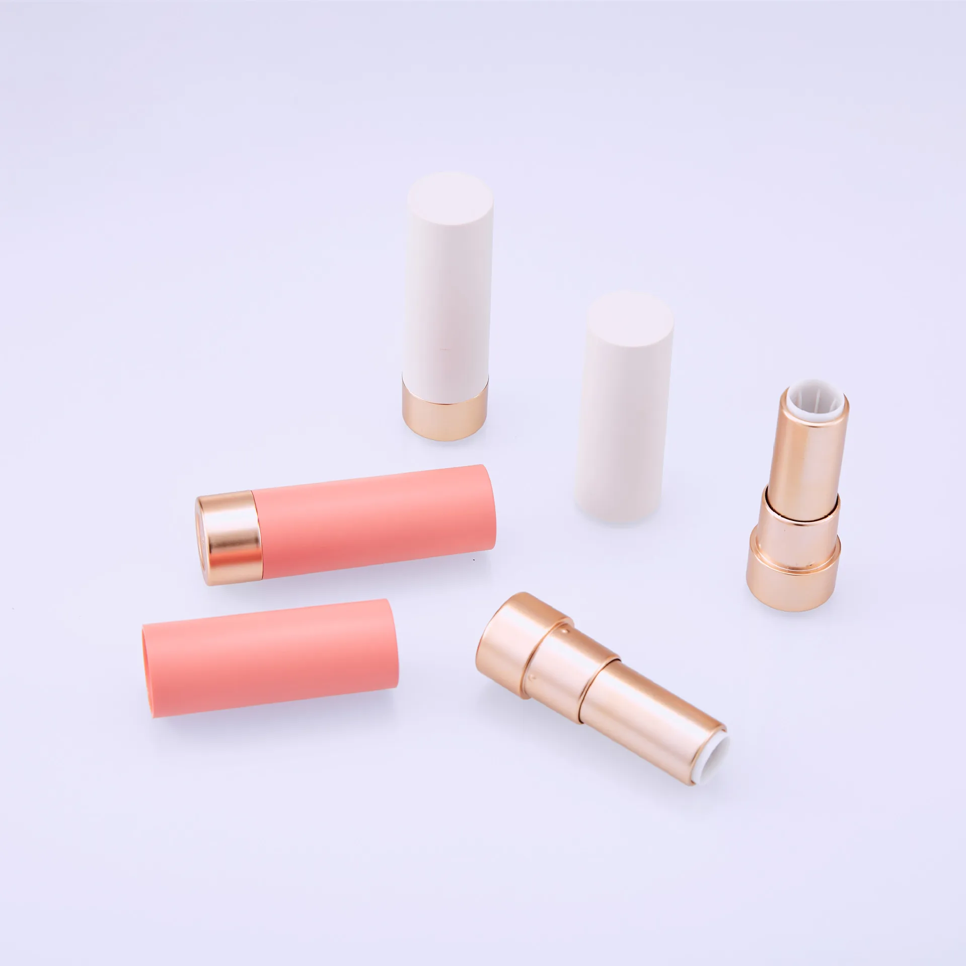 40 Pcs Plastic Empty Lipstick Tube 12.1mm Caliber DIY Lip Balm Tubes Homemade Lip Stick Beauty Lipstick Balm Cosmetic Containers