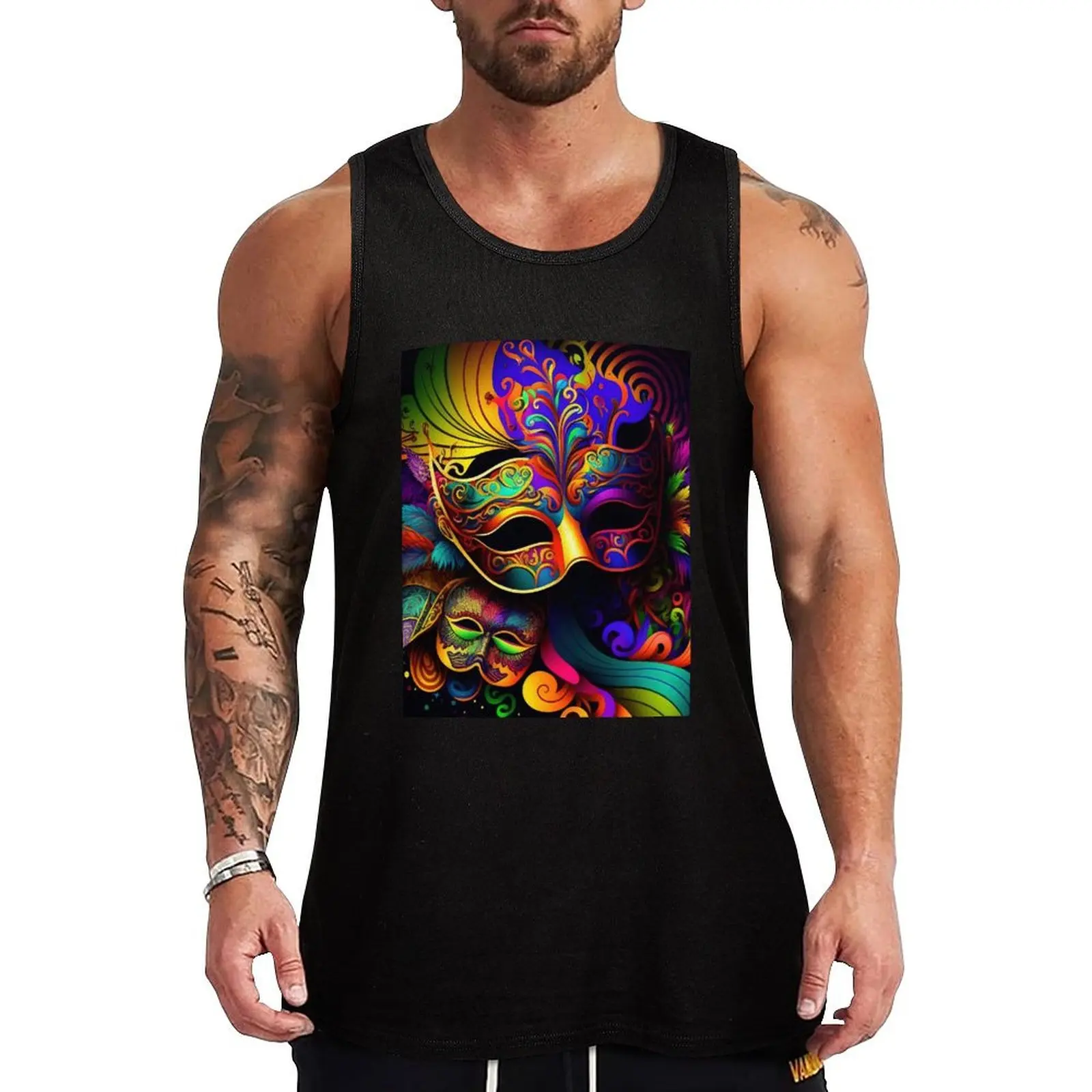Mardi Gras Dress, Mardi Gras 2023 Tank Top Street Style Tank Top Casual Urban Sleeveless Top