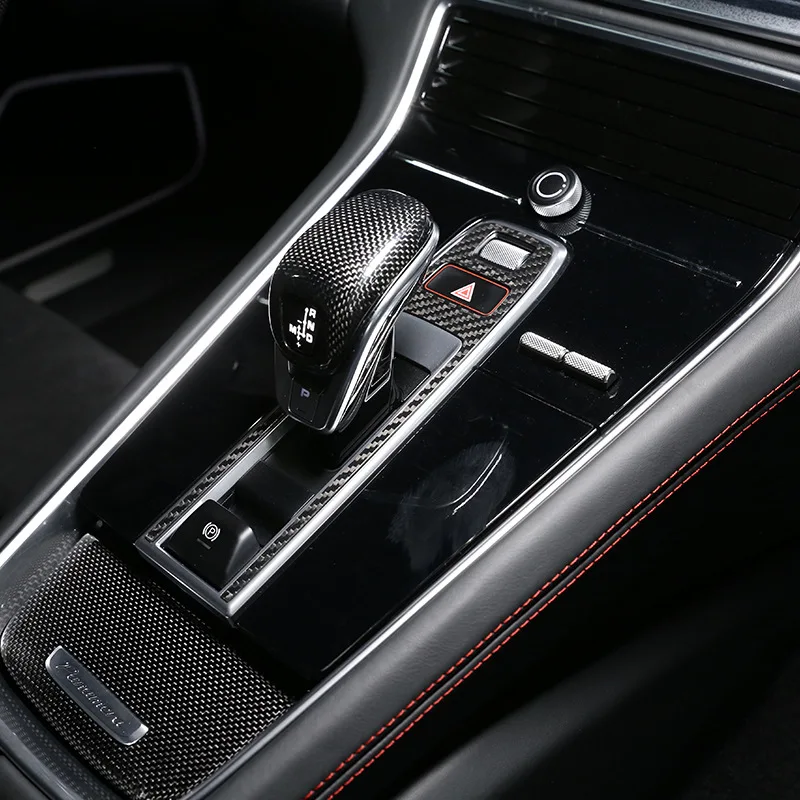 For Porsche Cayenne 2018 2019 2020 Car Interior Mouldings Gear Shift Panel Cover Trim Car Styling Auto Accessories - Image 2
