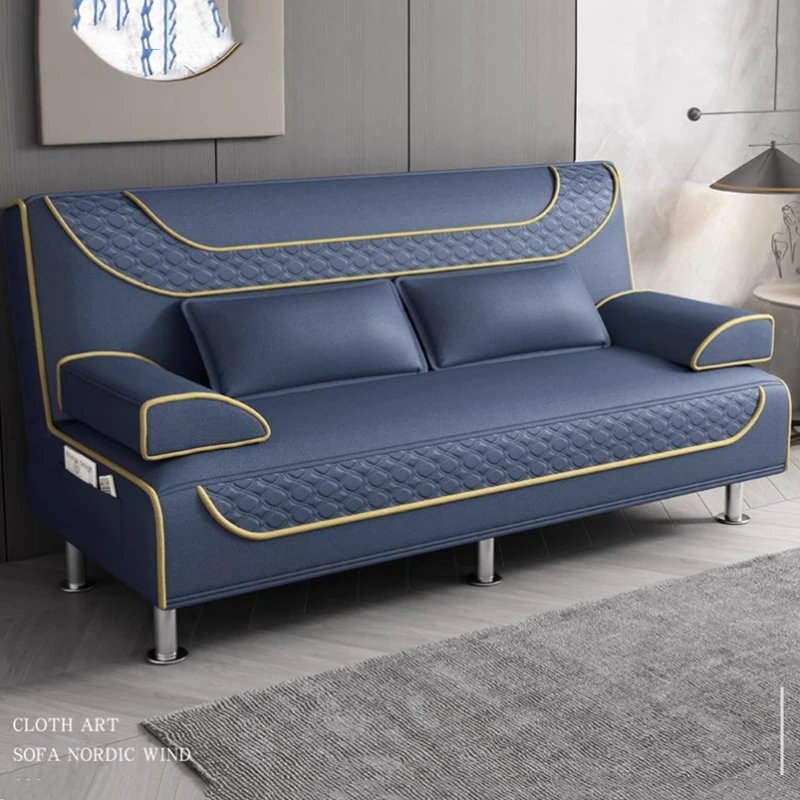 

New Arrival Foldable Sofas Beds Two Seater Large Floor Modern Lazy Sofa Bed Nordic Luxury European Divani Da Soggiorno Furniture