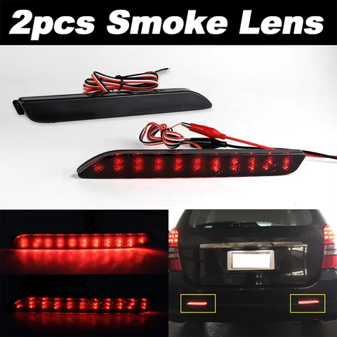 2 шт. для Toyota Reiz WISH SIENNA Innova Reiz Vellfire Verso Harrier Пикник Aygo Alphard Mark X Светодиодные отражатели бампера