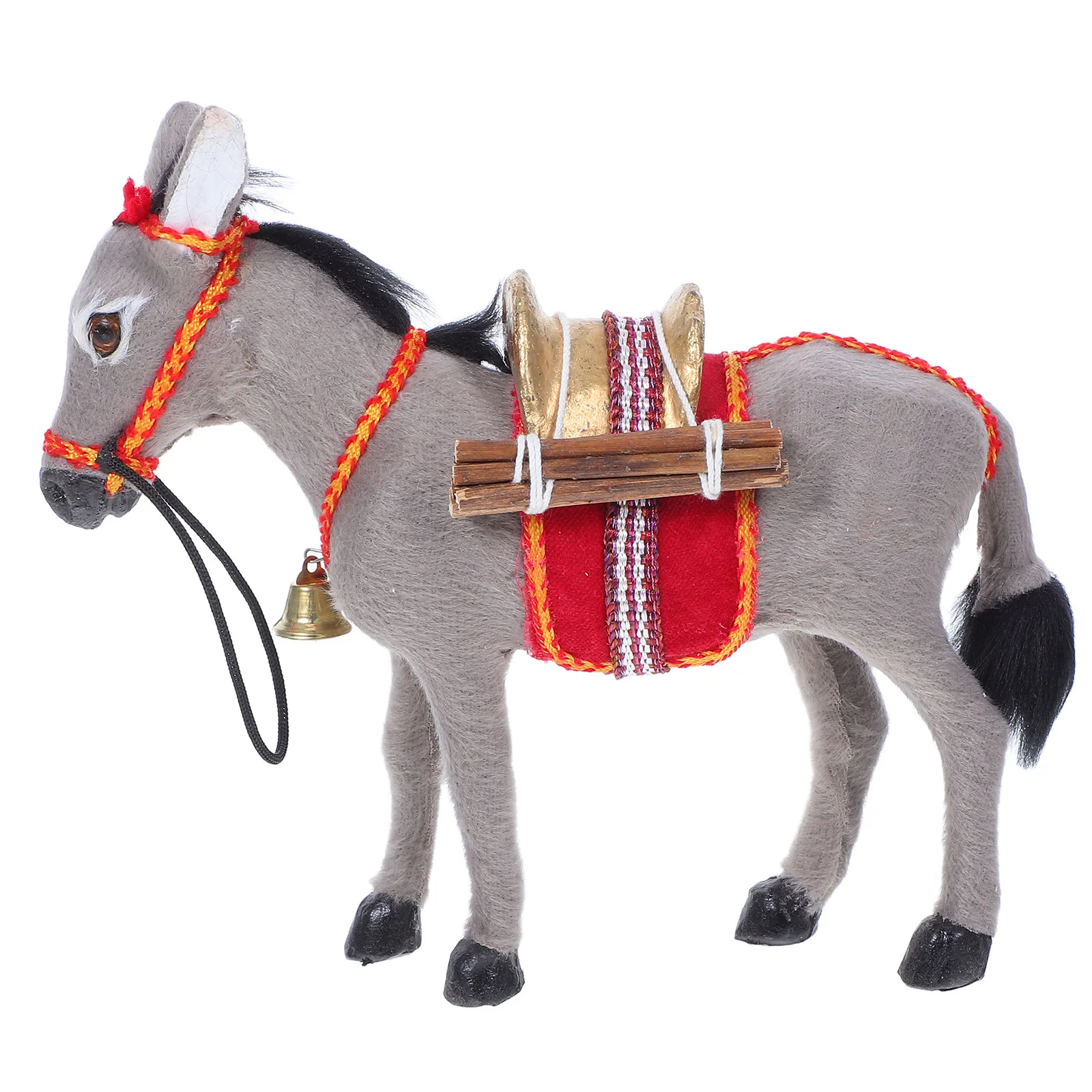 Simulation Animal Model Donkey Figurine Simulated Ornaments Toy Farm Figures Mini