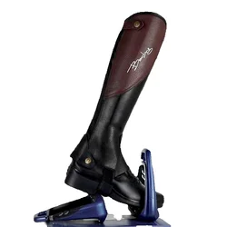 Di alta Qualità di Metà Gambali Pieno In Pelle di Mucca Morbida Splicing Equitazione Gambali Protezione Del Corpo Attrezzature Equestri Per Unisex