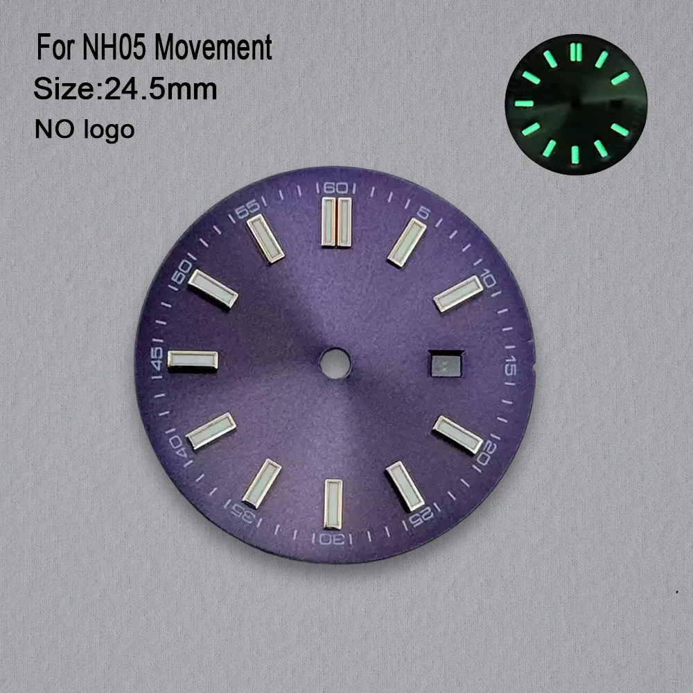 24.5mm No Logo Women Blank Dial For NH05 Movement High-Quality Custom Logo Watch Dials Hands Accessories Repair Tools