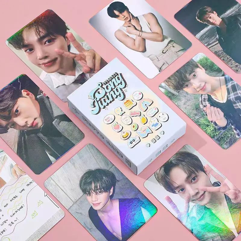 Imagem -03 - Kpop Canção Jiang Laser Álbum de Cartão Pequeno Cartão Lomo Meninas Coleção Presente Cartão Postal 50 Pcs por Conjunto