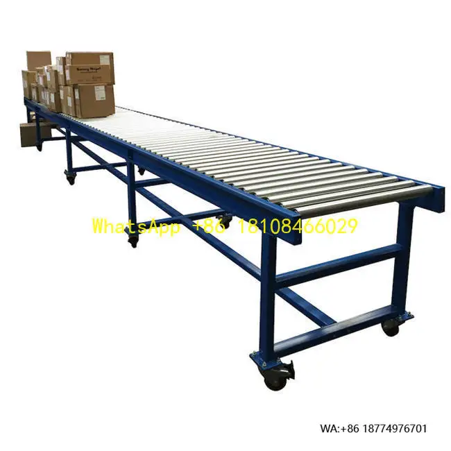 

Efficiency Drum Motor Powered Ribbed Belt Roller Conveyor Motorized Roller Conveyor Driven by Drum Motor