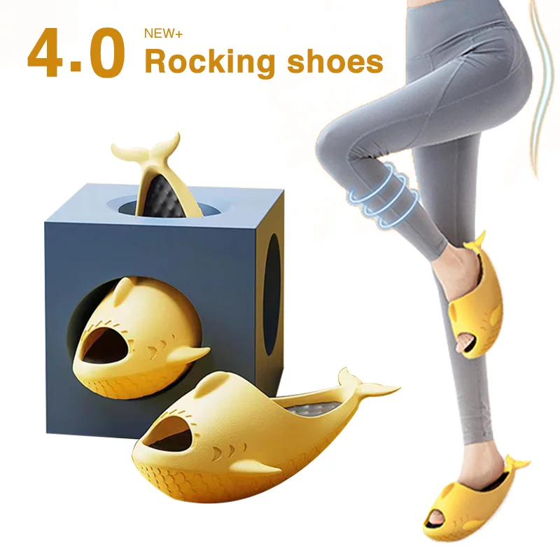 

Women's Slimming Twist Rocking Shoes Leg Beauty Foot Creative Home Exercise Slippers Yoga Massage Roller Sport Set