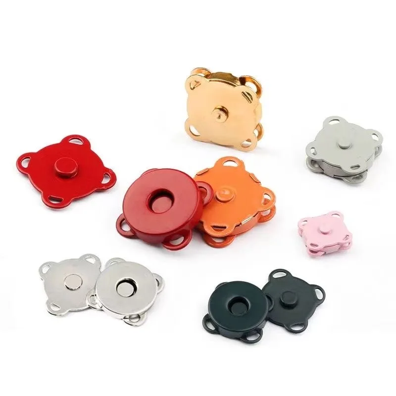 10sets/lot Magnetic Snap Fasteners Clasps Buttons  for handbag Wallet overcoat garment accessories scrapbooking DIY