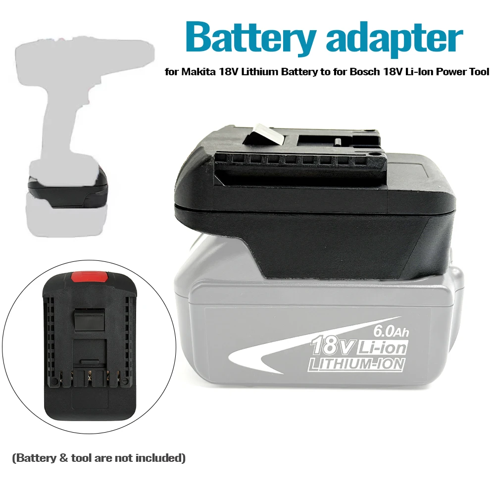 Battery Adapter Converter for Makita 18V Lithium Battery to for Bosch 18V Li-Ion Power Tool Accessories(NO Battery )