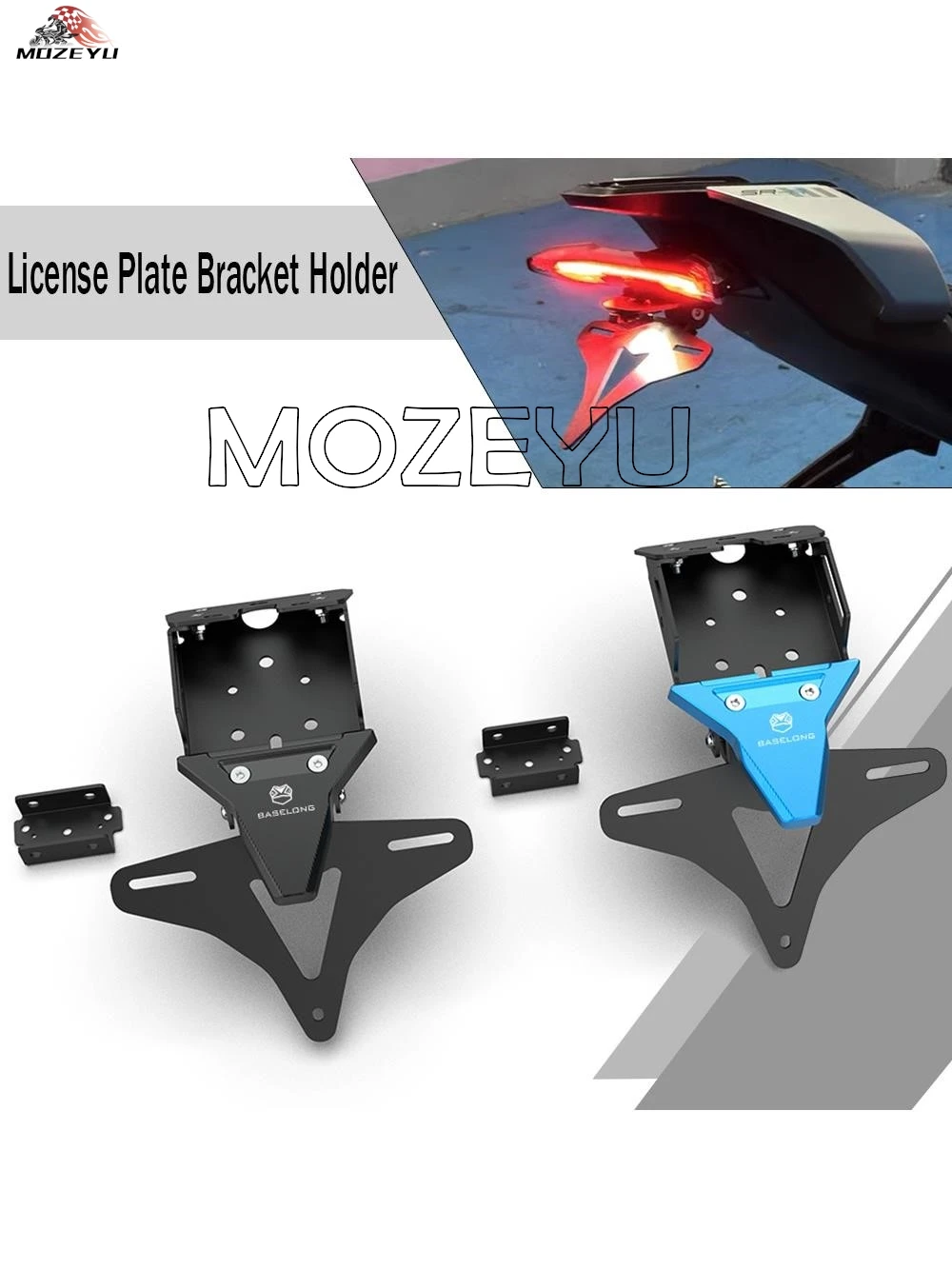 

2025 Motorcycle Rear License Plate Holder Bracket Tail Tidy Fender Eliminator Kits FOR CFMOTO CF MOTO 675SR 675 SR-R 2024 2026