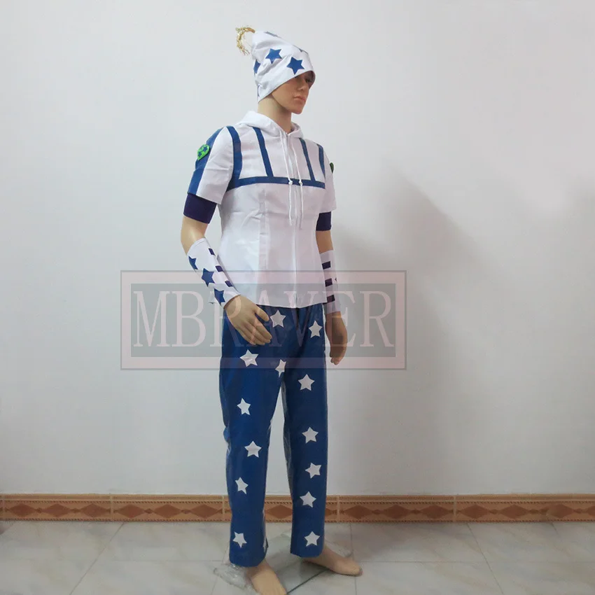 Johnny Joestar Costume Cosplay Festa di Halloween Uniforme natalizia Su misura di qualsiasi dimensione