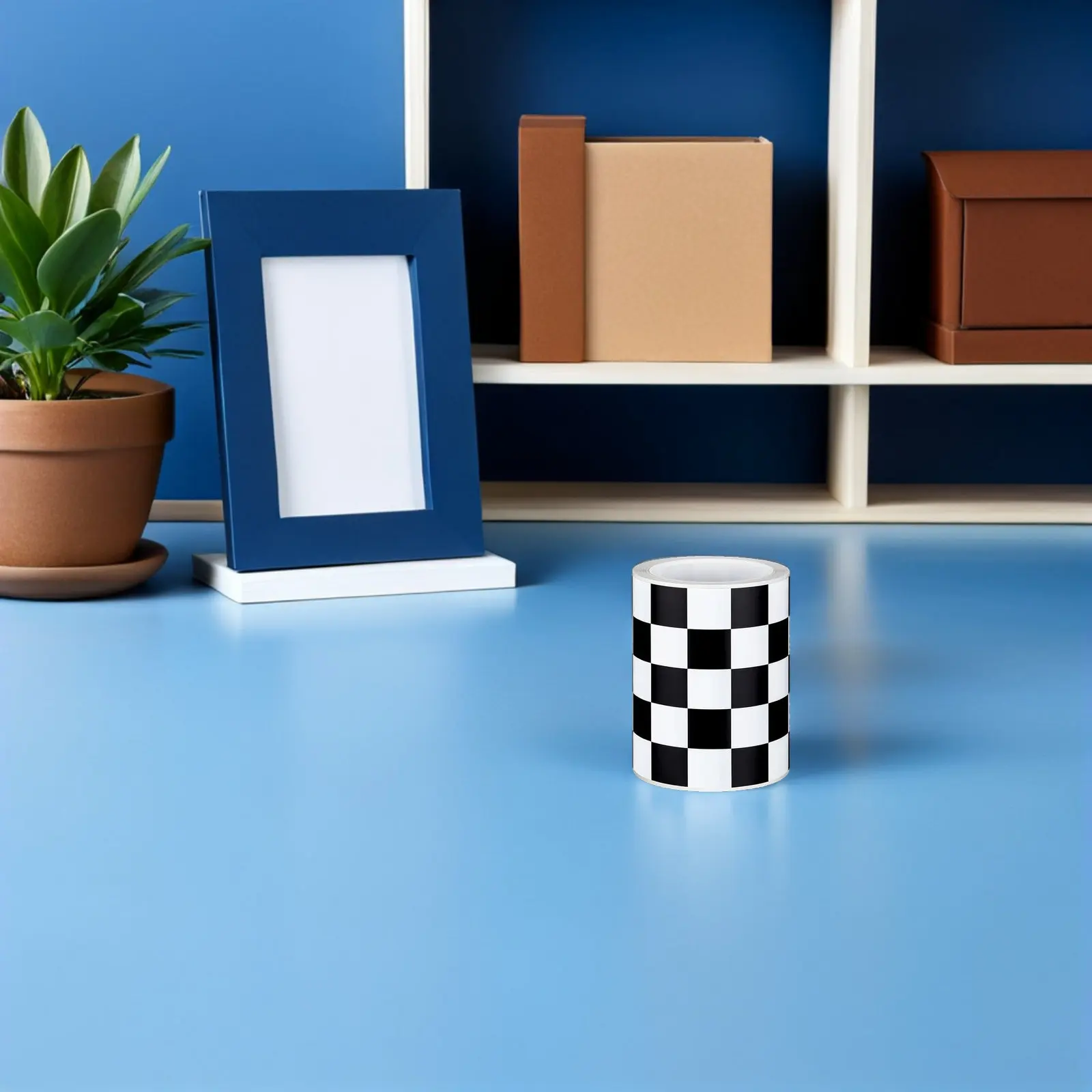 Peel and Stick Checkerboard Bulletin Board Borders Black White Classroom Decor Stickers for Chalkboard Trim Display Board Wall view 2