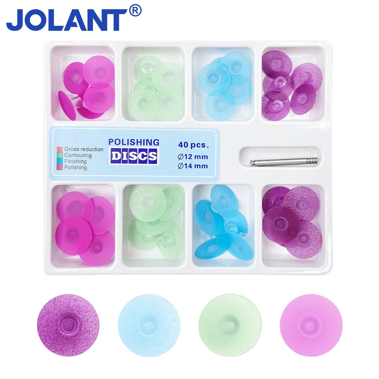 

JOLANT Dental Polishing Discs Kit Reduction Contouring Mandrel Stripes Set Materials Teeth Whitening Cant Be Autoclaved