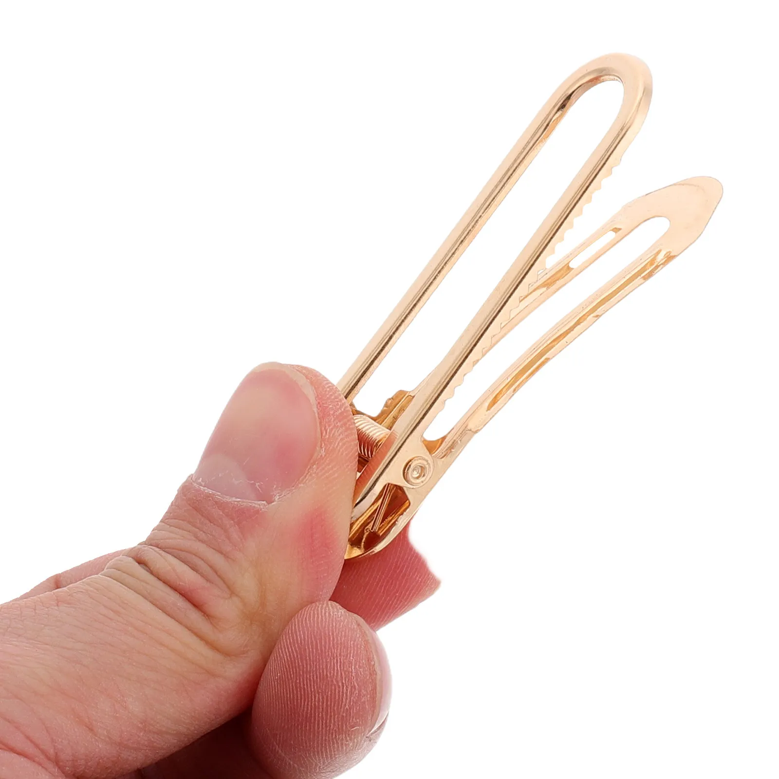 50Pcs Hollow Hairpins DIY Gold Iron Hair Clips Hairdressing Accessories for Crafts Salon Styling Barrettes Hair Barrettes