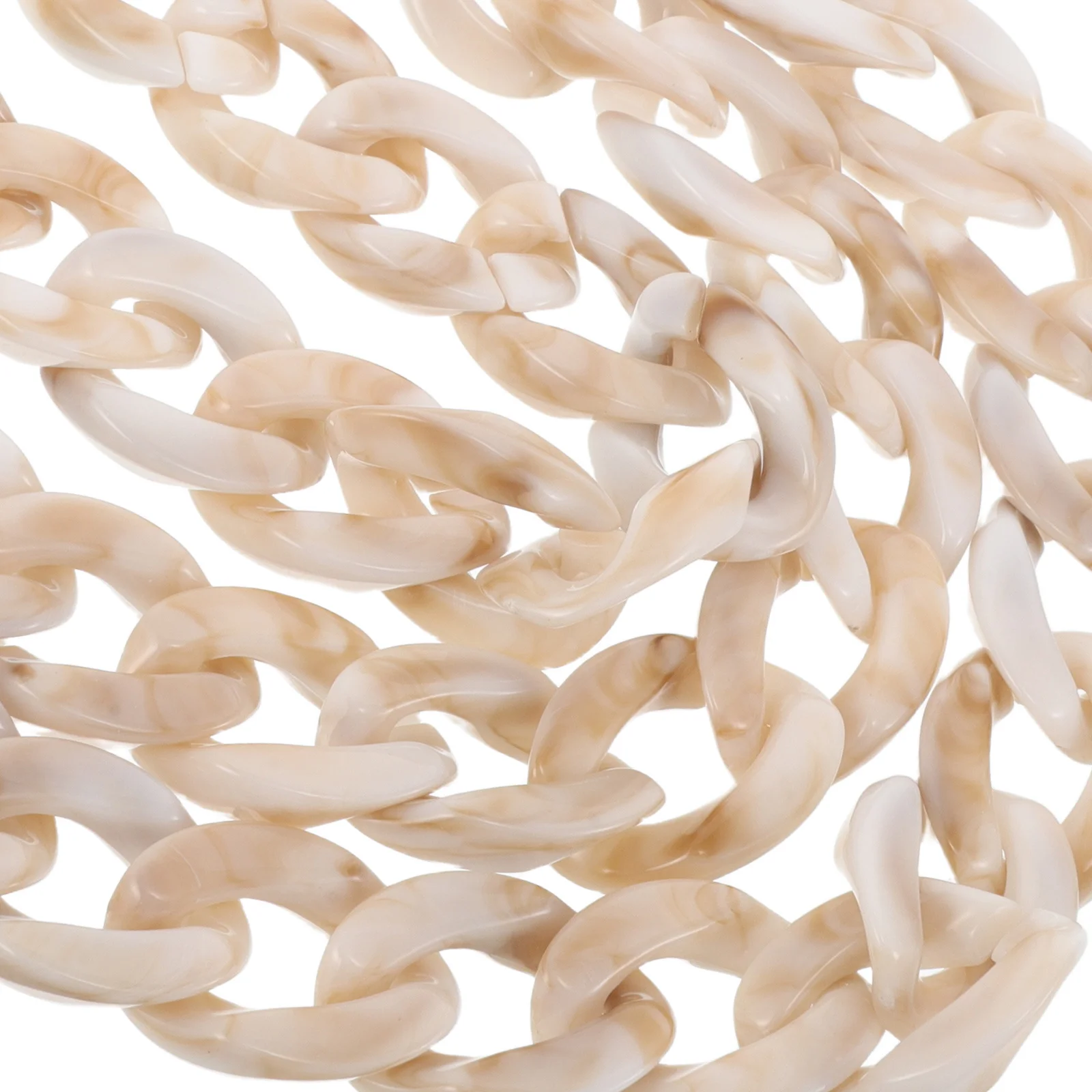 3 szt. Elegancki zestaw akcesoriów z żywicy, wzór rybiej ości, do przedłużania paska torebki, lekki brelok do torebki