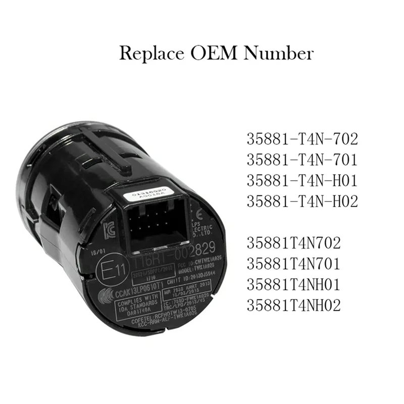 

4X Engine Key Start Stop Push Button One-Button Switch For 2016 2017 2018 Honda HR-V 1.8L 35881-T4N-H02 35881-T4N-702