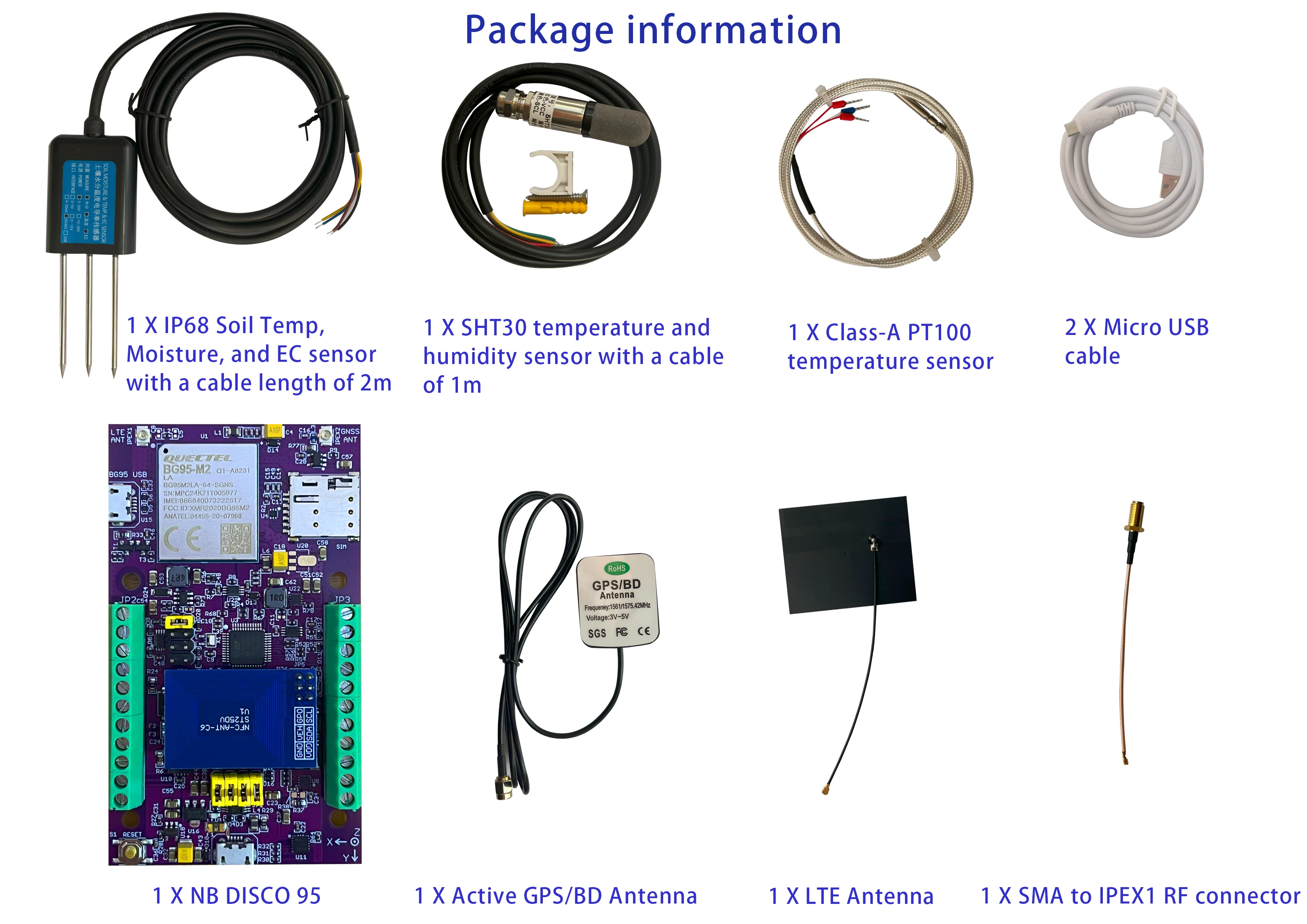 BG95-Entwicklungsboard-Kit mit STM32L4 Smart NB IoT-Sensor für LTE Cat M1/NB2 und GNSS mit ST25DV NFC-Tag