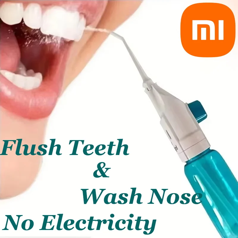 Xiaomi-irrigador Oral de alta presión para el hogar, portátil, limpieza de dientes, hilo Dental de agua, palillo de dientes Manual de alta presión,