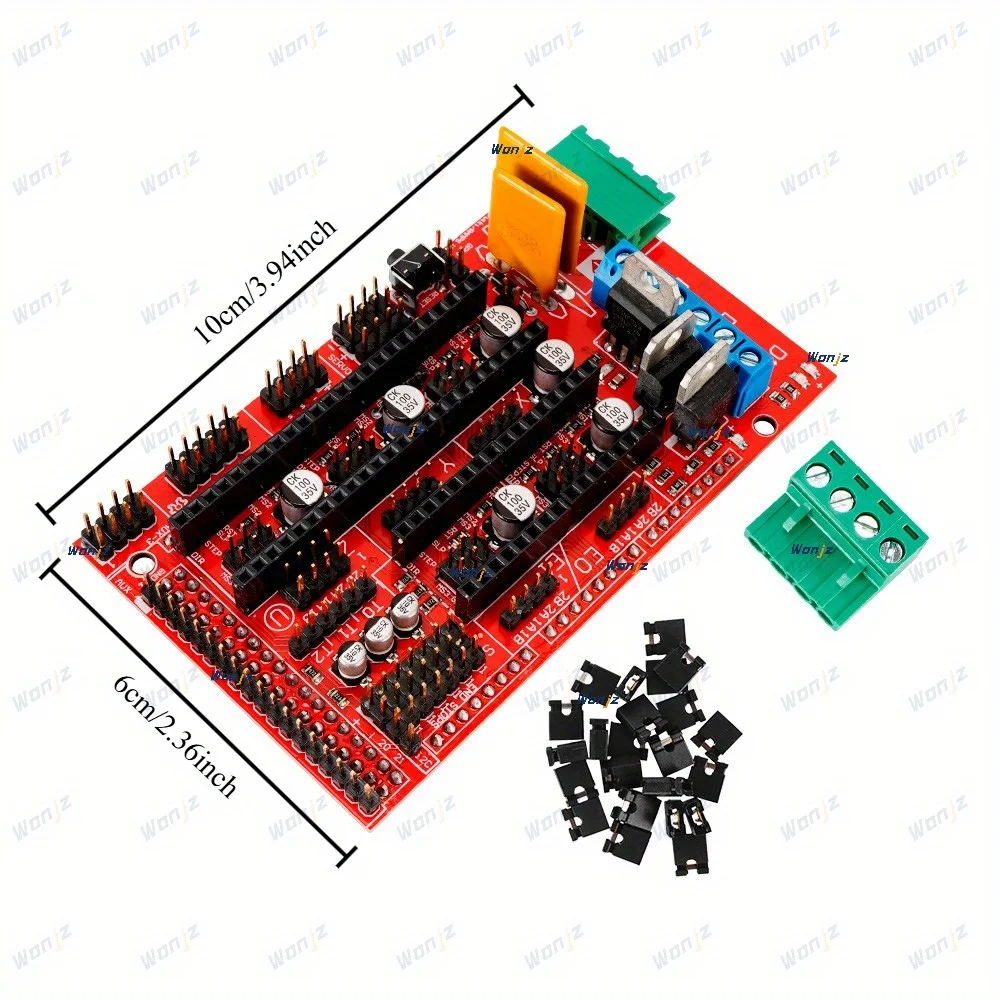 3D Printer Accessory Kit – High-Quality RAMPS 1.4/1.5/1.6 Control Board for 3D Printer Repairs & DIY Projects。