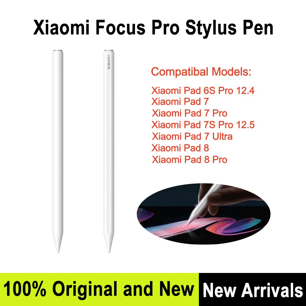 Original Global Verison Xiaomi Focus Pro Stylus Pen For Xiaomi Pad 7 / 7Pro Tablet Smart Magnetic Pen For Mi Pad 8 / 8 Pro