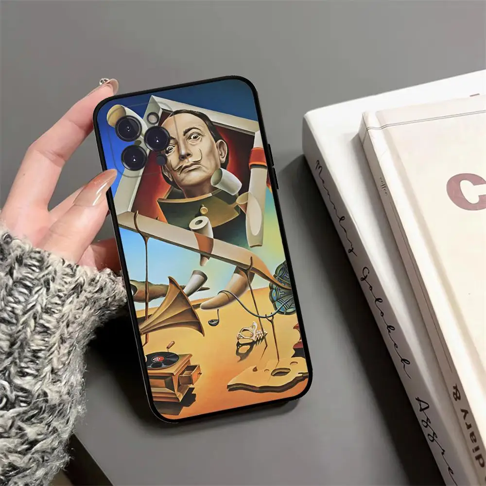 Art Salvador Dali Phone Case For IPhone 15 14 13 12 Mini 11 Pro XS Max X XR SE 6 7 8 Plus Soft Silicone Cover