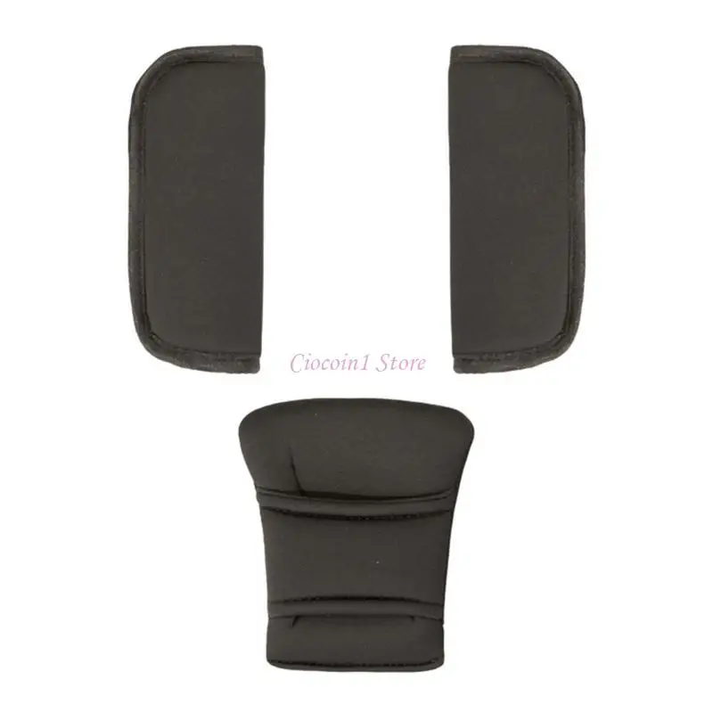 

Y1UB Infant Pram Shoulder Pads Breathable Fabric For Strollers Baby Carriers Machine Washable Anti Pressure Crotch Guard