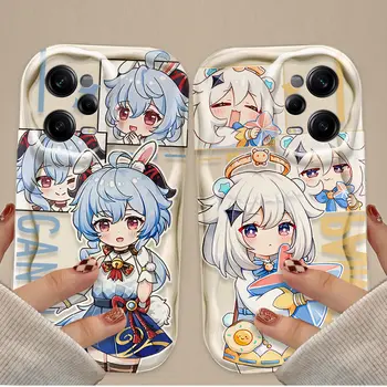 Pouzdro Genshin Impact Ganyu Wave pro Xiaomi Redmi Note 14 13 12 12C 11 Pro Plus 5G 12S 11S 10S Redmi 14C 13C 12 4G A3 A3X 8 nejlepší prodej Pouzdro pro Xiaomi Redmi Note Genshin - №1