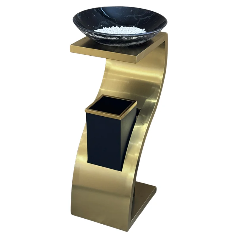 

Мусорный бак с квадратной трубкой и дымогасительным лифтом, входное вертикальное сиденье, ящик для картриджа из ясеня