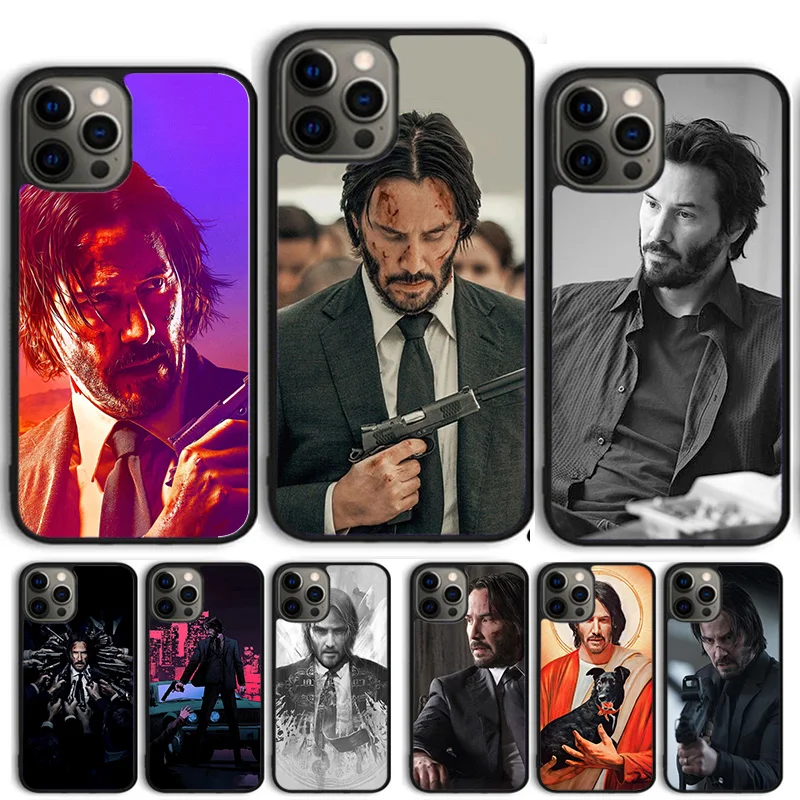 Keanu reeves Saint John Wick Phone Case Cover For iPhone 15 16 14 13 12 Pro Max mini 11 Pro Max XS XR Plus Coque Shell