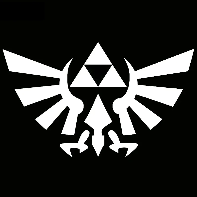 Personality for CMCT Zelda Triforce Animation Automobile Motorcycle External Parts Decal Cool Car Decoration, 10cm