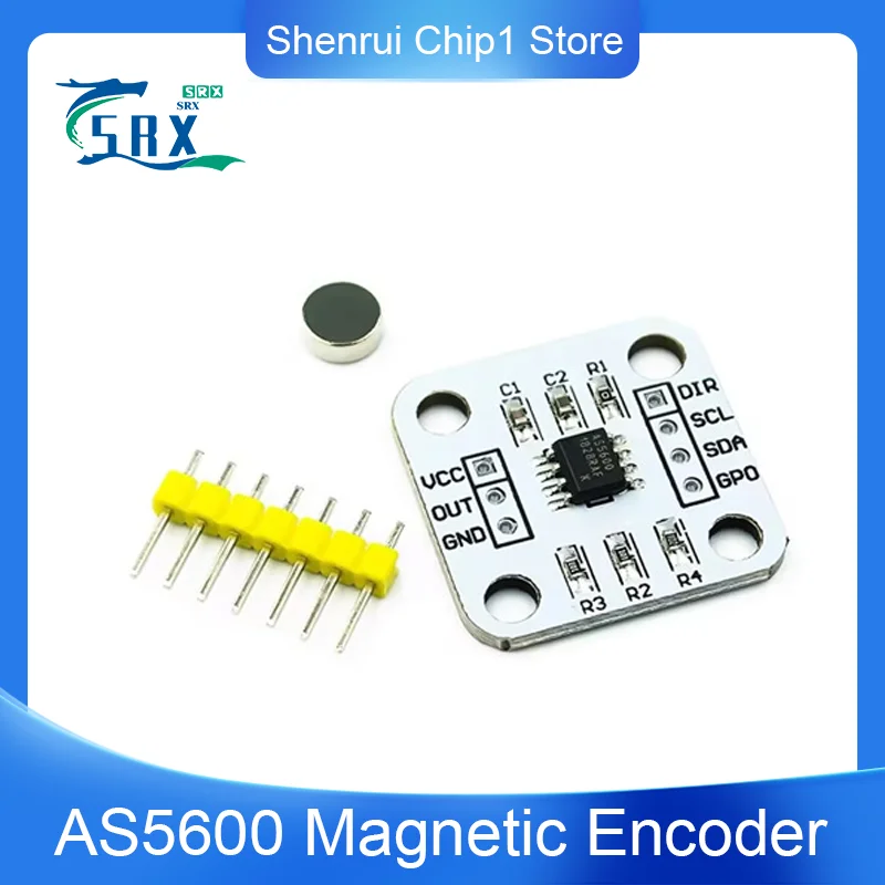 AS5600 Magnetic Encoder Magnetic Induction Angle Measurement Sensor Module 12bit High Precision Magnet Feed