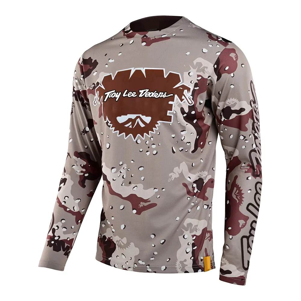 Postal package 2023 desert camouflage long-sleeved racing suit off-road motorcycle suit downhill motorcycle jersey mtb