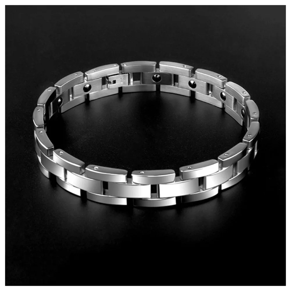 Titanium Steel Magnetic Bracelet Korean Style Radiation Protecting Bracelet For Men