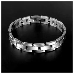 Titanium Steel Magnetic Bracelet Korean Style Radiation Protecting Bracelet For Men