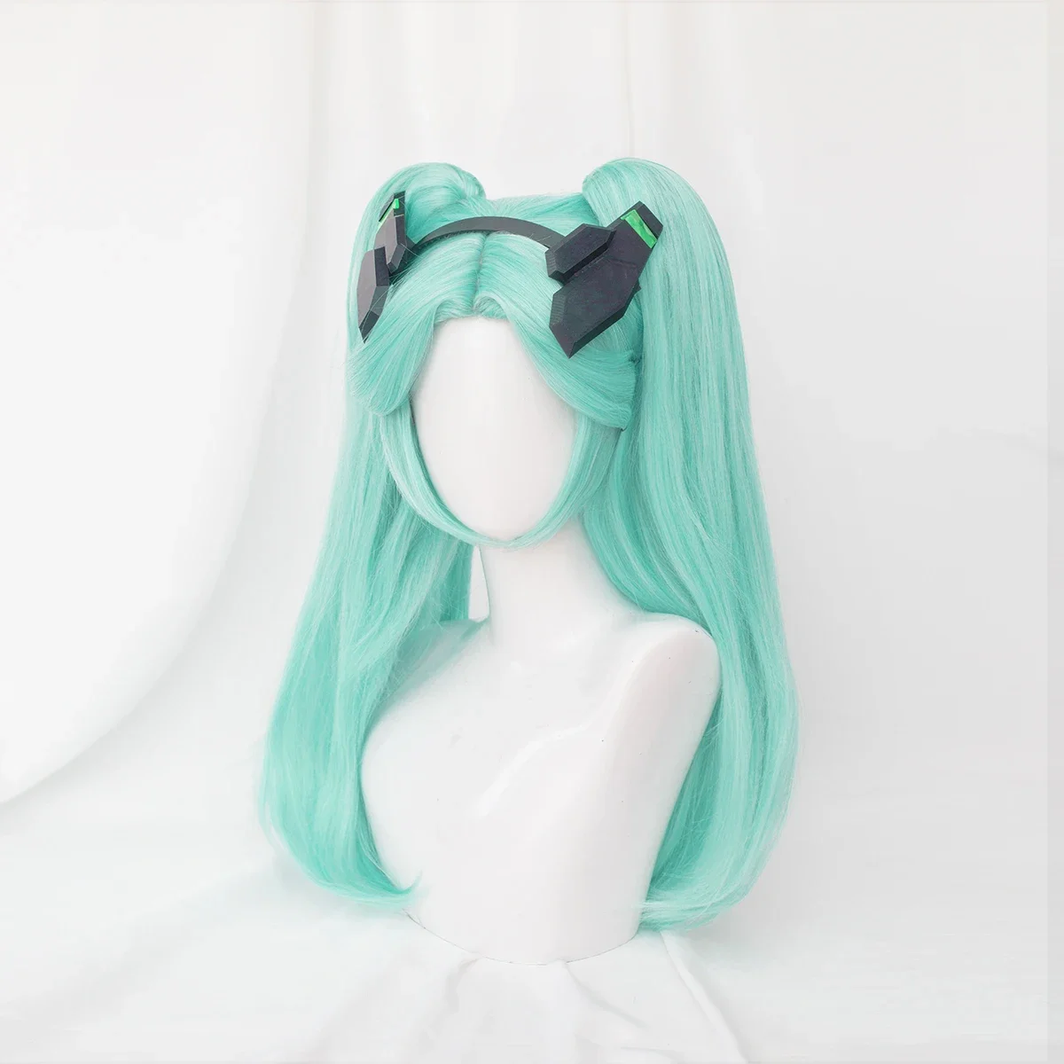 Cosplay jeu Anime Rebecca Cosplay perruque bandeau bleu clair Rose Net fibre synthétique taille réglable Halloween cadeau de noël nouveau