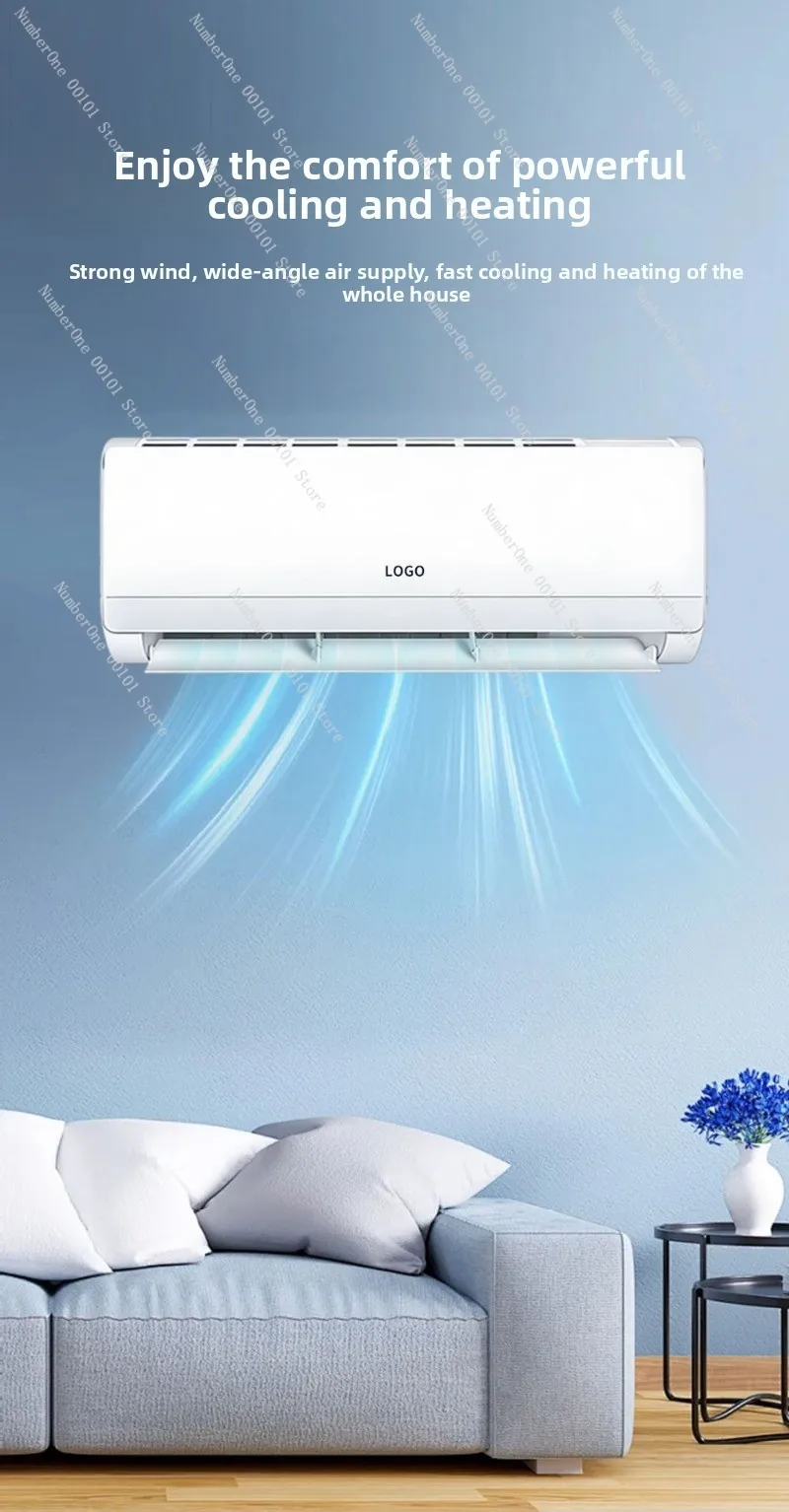 1.5HP Inverter Split Wall Mounted Air Conditioner Household Hanging AC for Rental Room Cooling