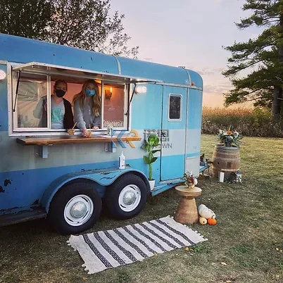 New Design Dessert Candy Cart Mobile Bar Vintage Fast Food Truck Horse Box Food Trailer With Kitchen For Sales