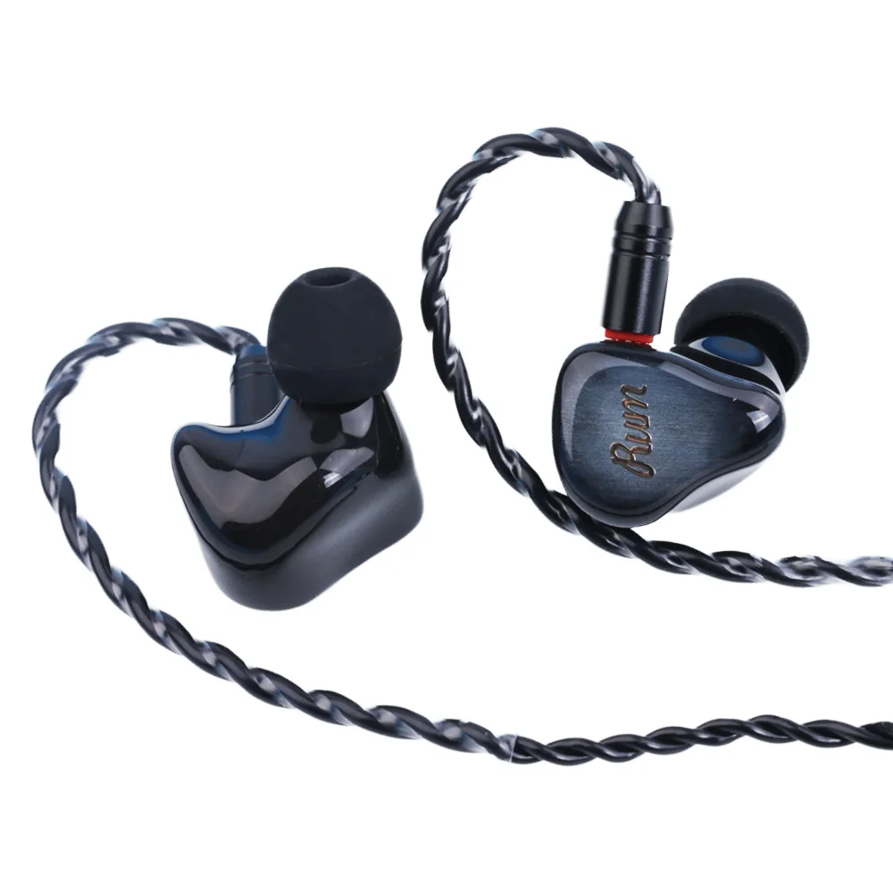 RUMAUDIO Blues Écouteurs intra-auriculaires filaires Six armature équilibrée 6BA Hybrid 0,78 mm 3,5 mm 6BA Casque