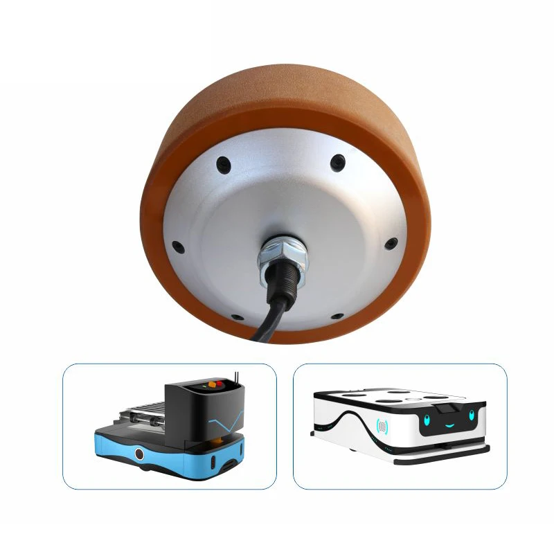 ZLTECH 허브 휠 모터 6.5인치 48V 500W 260RPM 200kg 하중 IP65 내장형 4096선 엔코더 농업용 로봇용 BLDC 모터