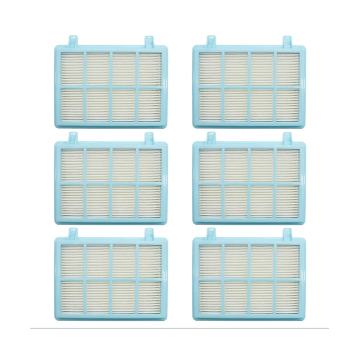 6Pcs Vacuum Cleaner Hepa Filter for Philips FC5832 FC5835 FC5836 FC5982 FC5988 FC9350 FC9351 FC9352 FC9353 Robot Parts