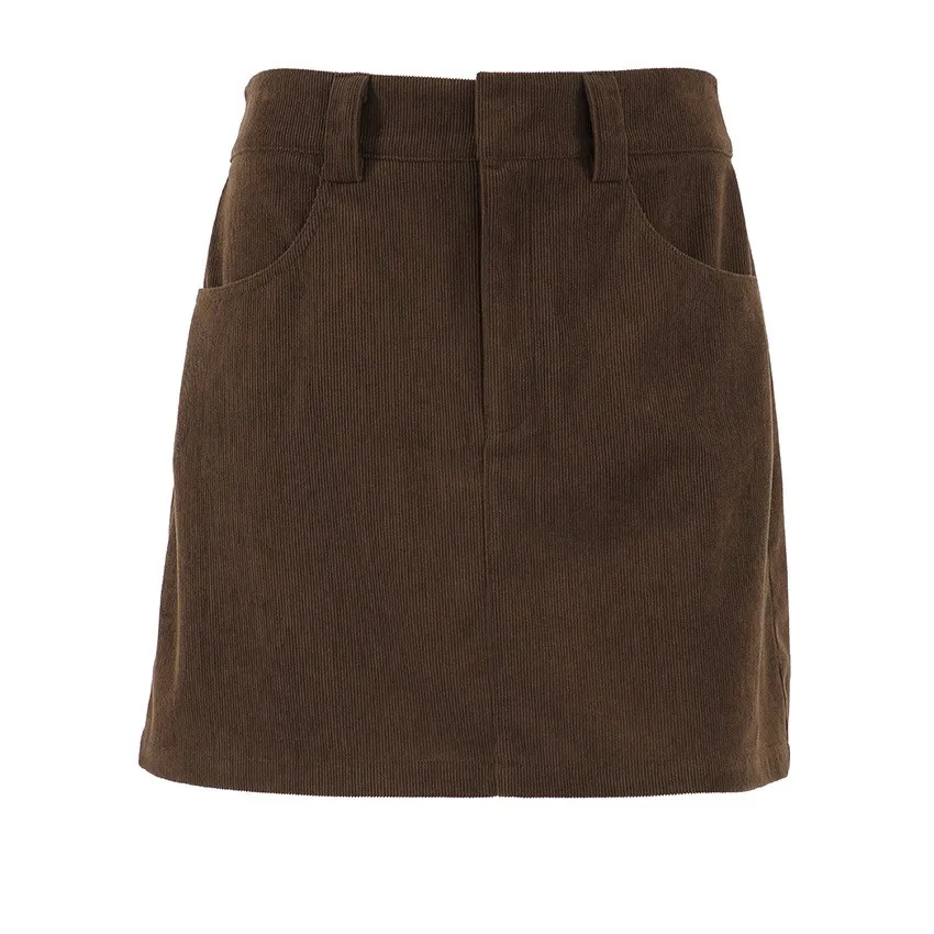 Thick Patchwork Short Length Skirt with Bodycon Silhouette Refined Commuter Style for Daily Wear for Office Autumn Women Skirt