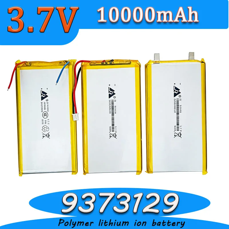 

9373129 3.7V 10000mAh Rechargeable Polymer Batteries Lipo Li-Po for Toy Power Bank GPS Laptop Camping Lights Diy