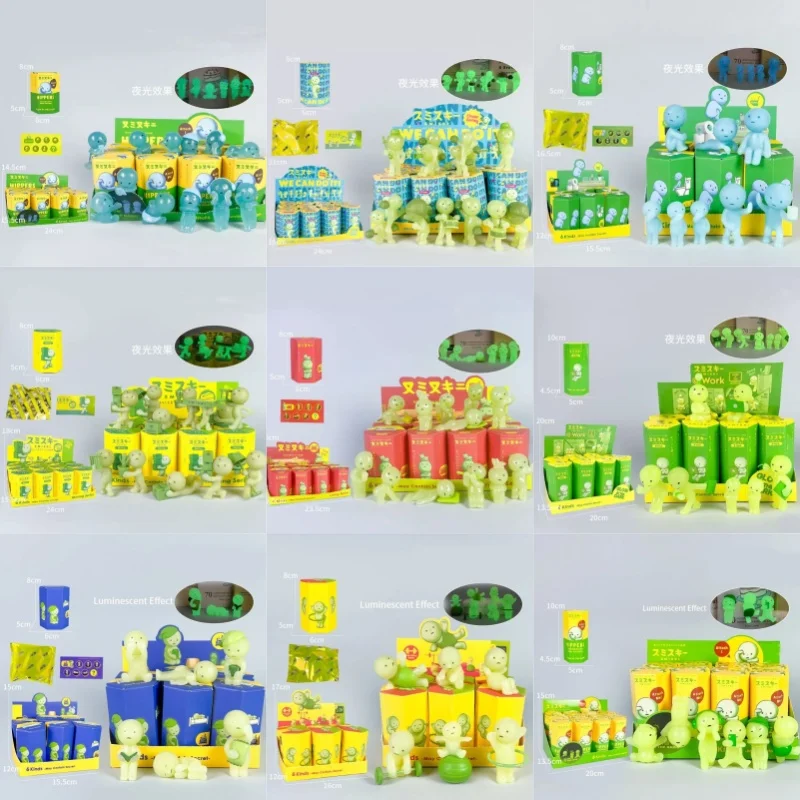 Noctilucent Green Doll 1pcs 2pcs 4pcs 6pcs Blind Box 11 Multiple Series Mystery Figures Decoration Desktop Car Toy Surprise Gif