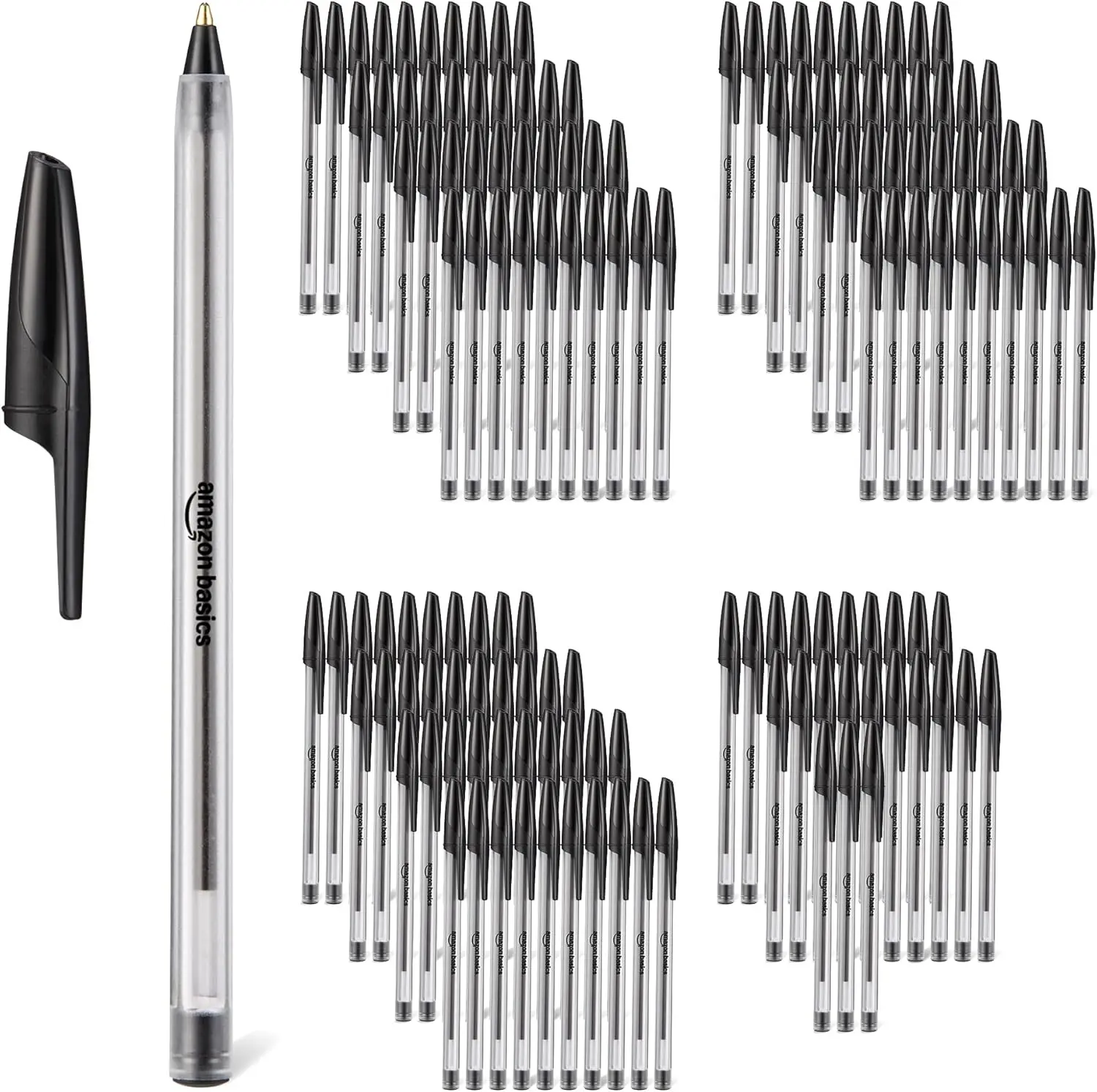 

Ballpoint Pens, Medium Point 1.0mm, Black Ink, 144-Pack for Office Home School