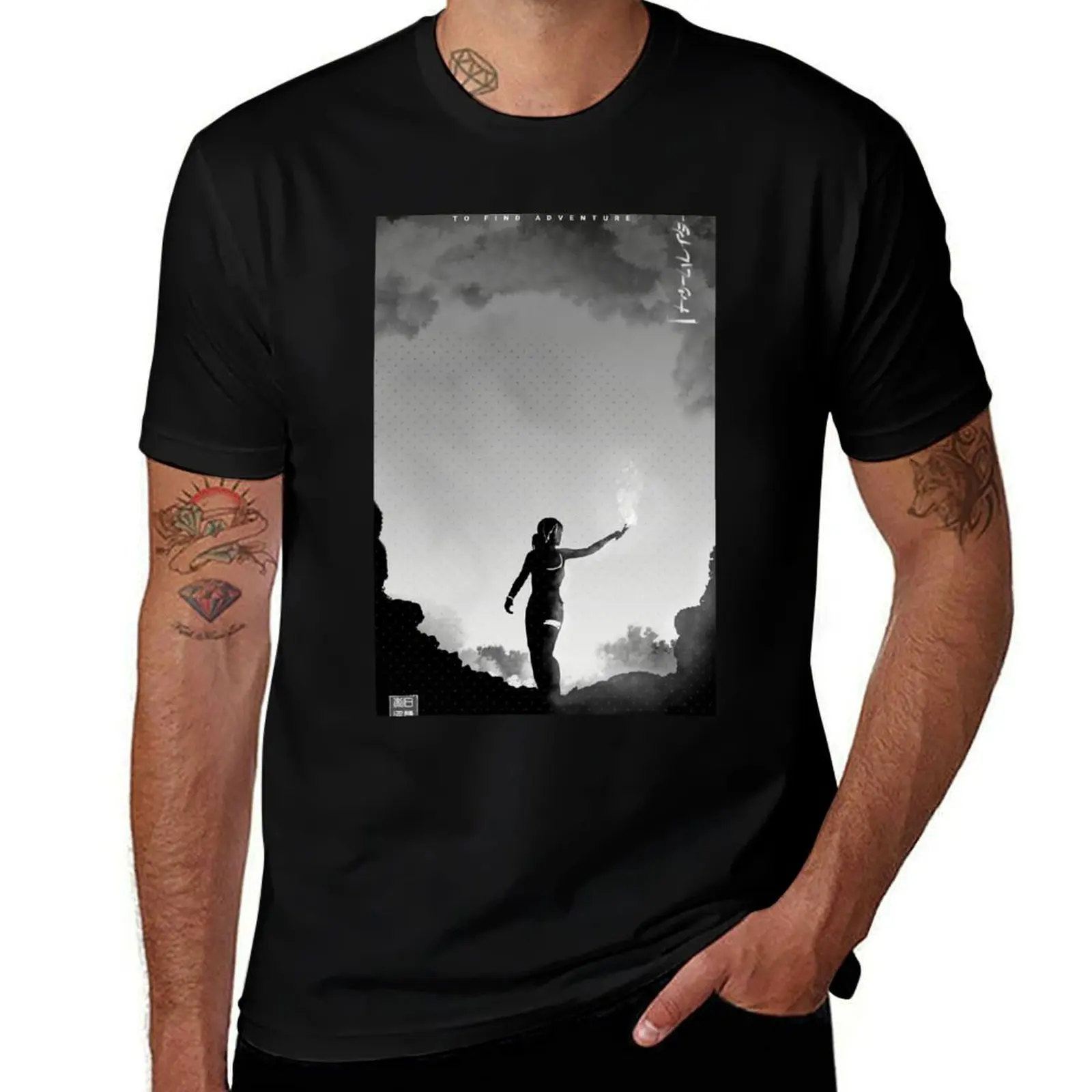 

To Find Adventure T-Shirt man graphic t shirt t shirts for man pack cotton man t shirt summer T-Shirt