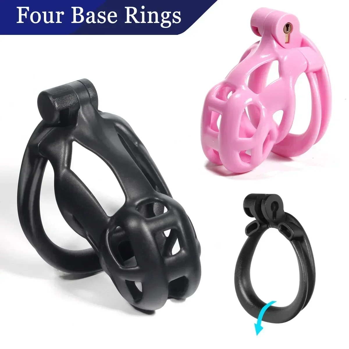 2026 New Mamba 3.0 Chastity Lock Pink SM Flirting Breathable Male Virginity Device Abstinence Chastity Device Sex Toys For Men view 3