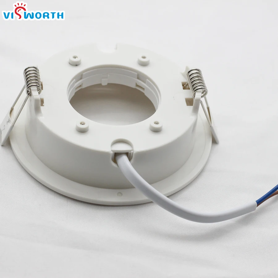 GX53 basi lampada circolare Pc Gx53 supporto ac 110V 240V ignifugo armadio Led Gx53 supporto con filo