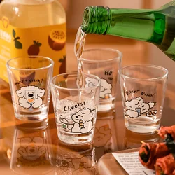 50ml Liquor Cup Shot Glass Drinking Glasses Glass Cups Household Soju Cups Cann